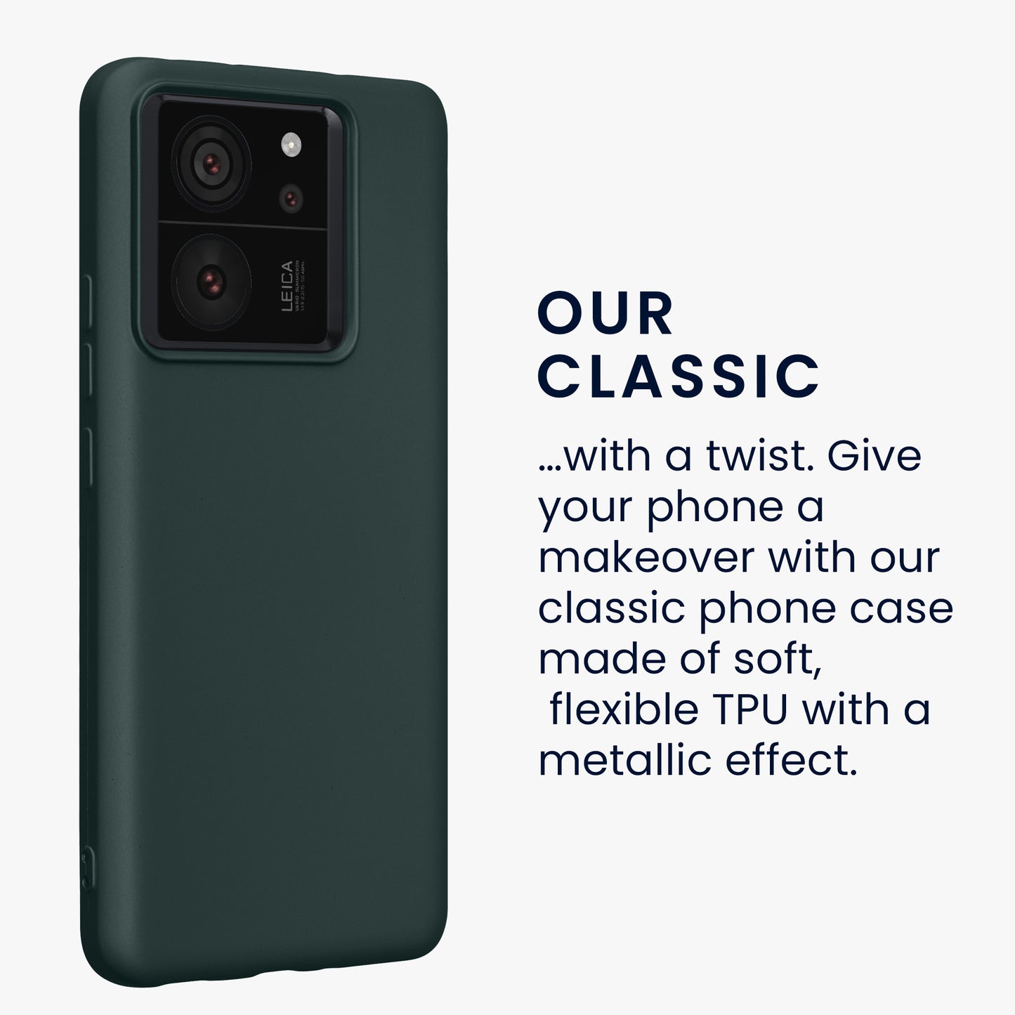 Xiaomi 13T / 13T Pro Silikon Handyhülle Metallic