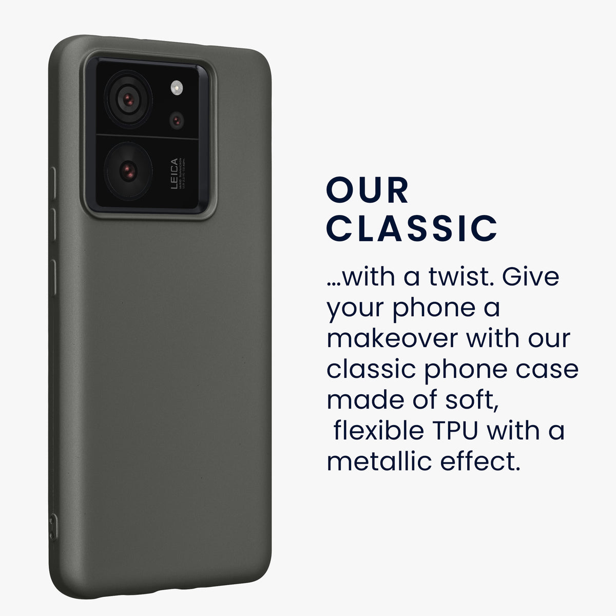 Xiaomi 13T / 13T Pro Silikon Handyhülle Metallic