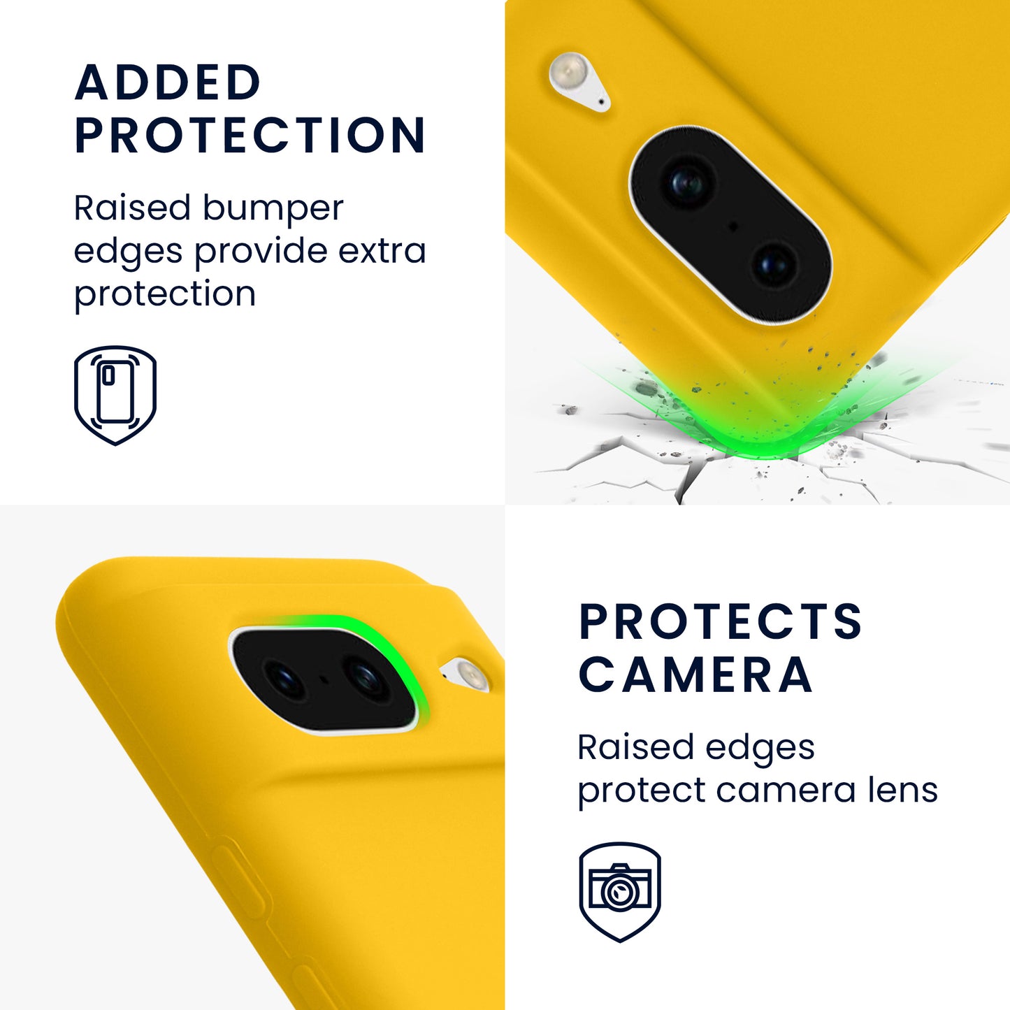 kwmobile Handyhülle für Google Pixel 8 Case - kabelloses Laden