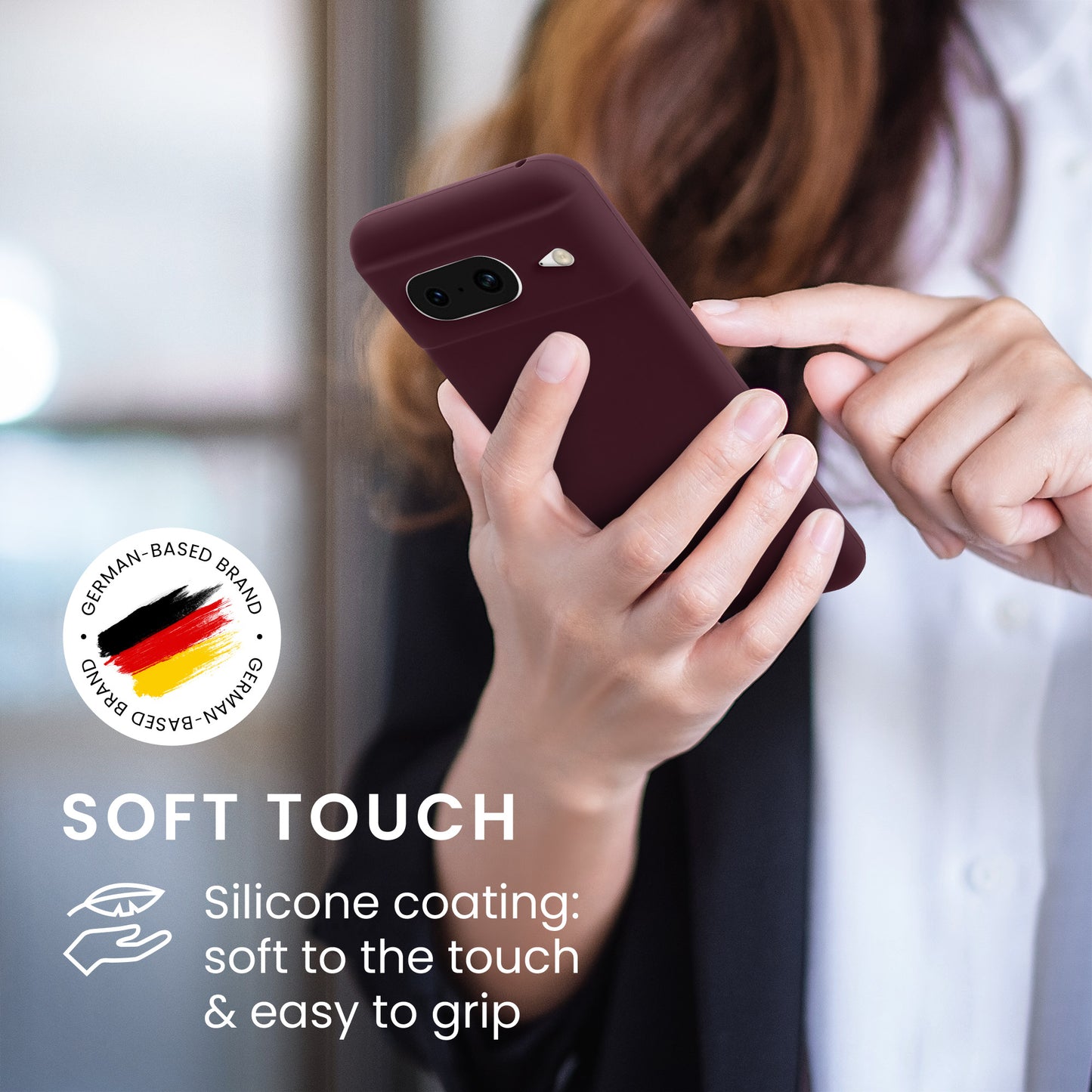 kwmobile Handyhülle für Google Pixel 8 Case - kabelloses Laden