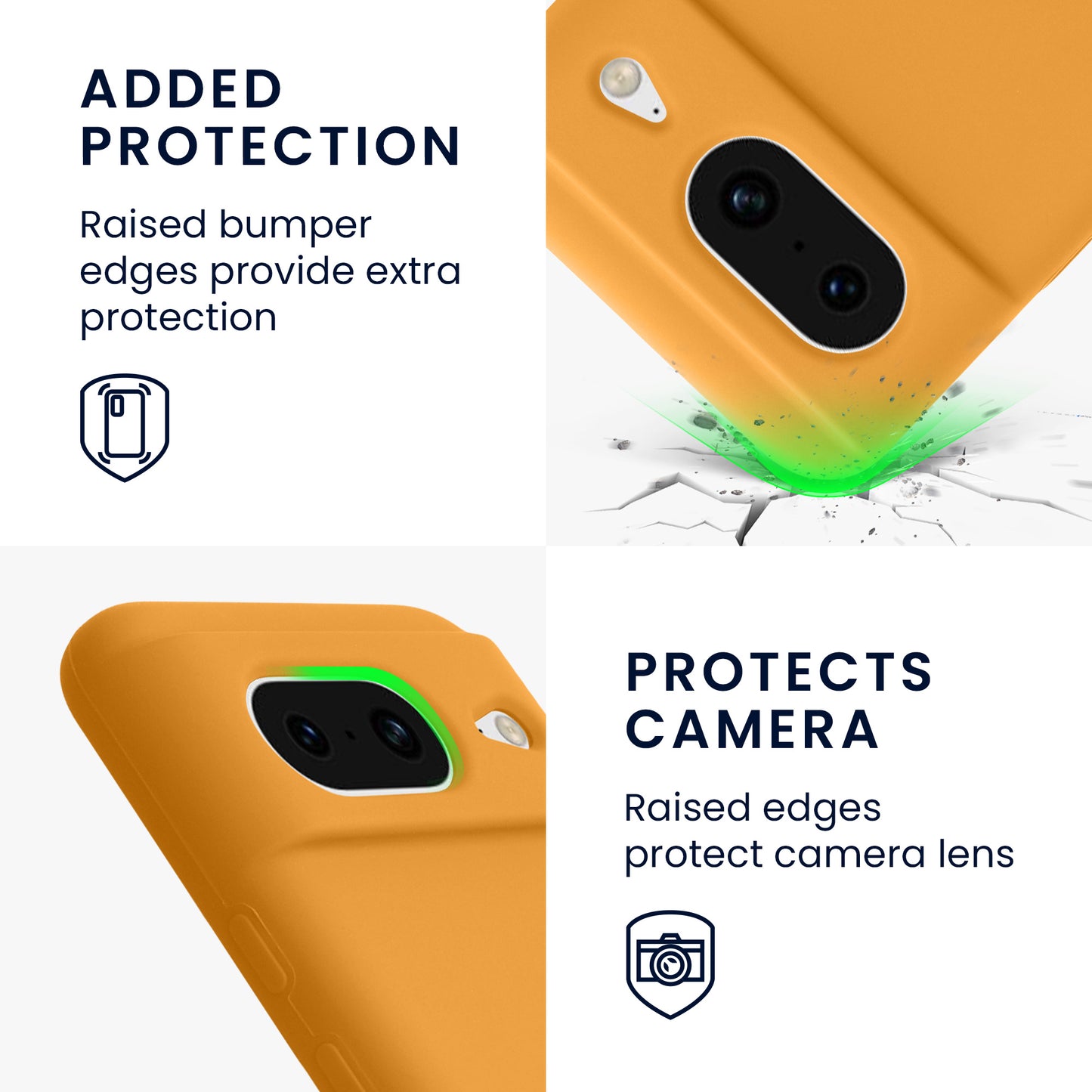 kwmobile Handyhülle für Google Pixel 8 Case - kabelloses Laden