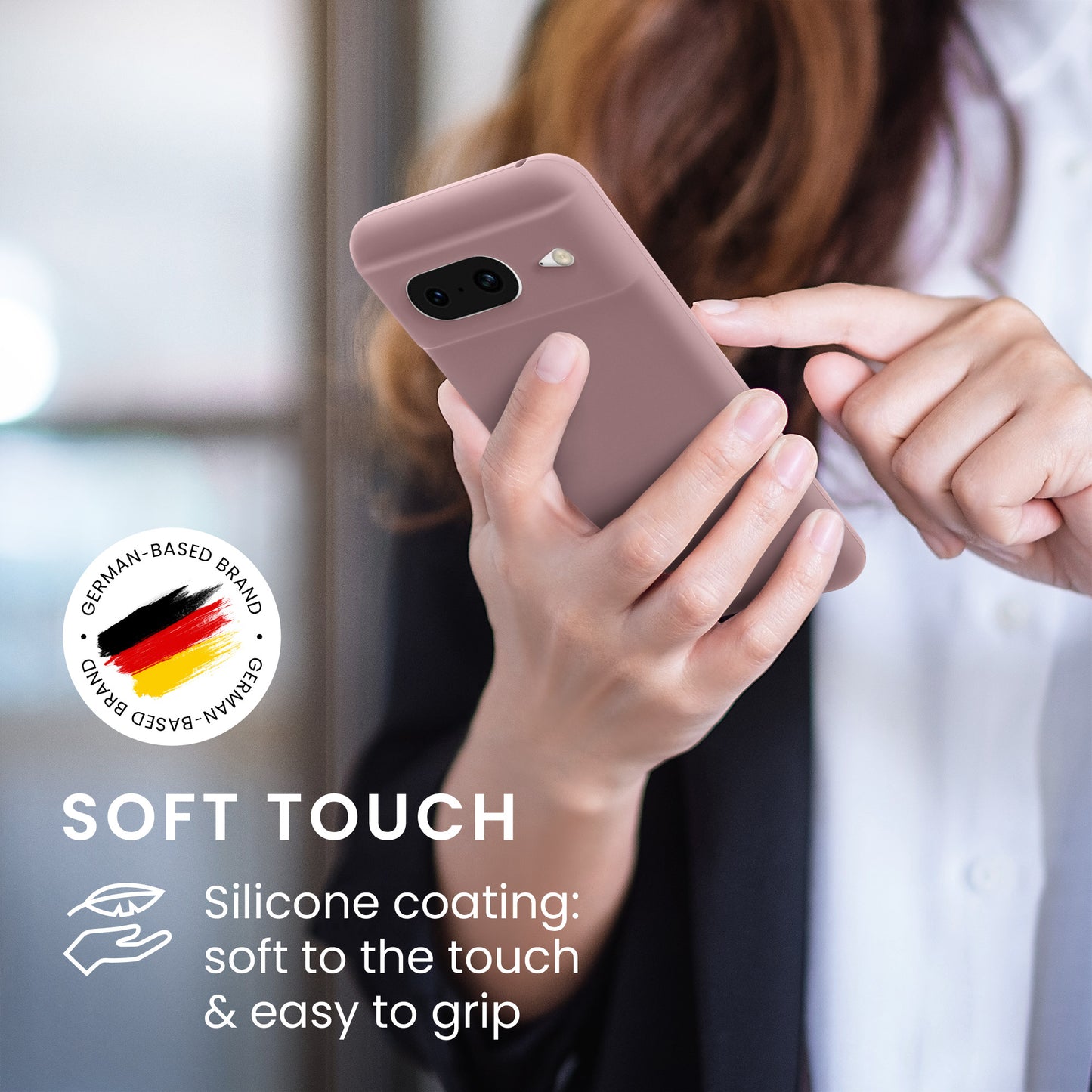 kwmobile Handyhülle für Google Pixel 8 Case - kabelloses Laden