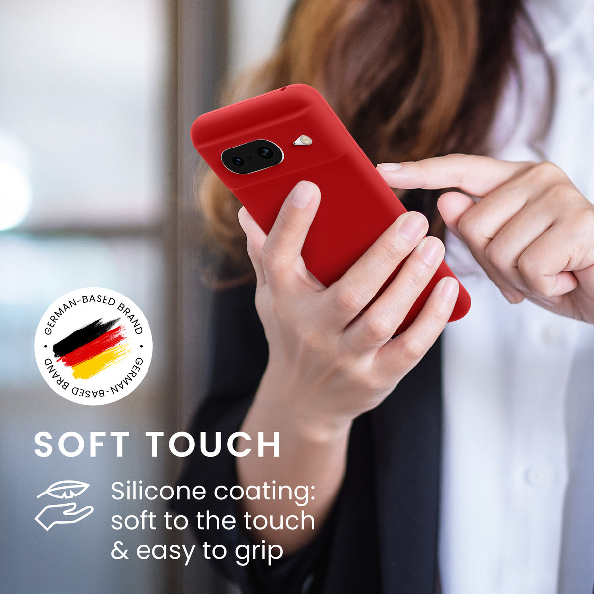 kwmobile Handyhülle für Google Pixel 8 Case - kabelloses Laden