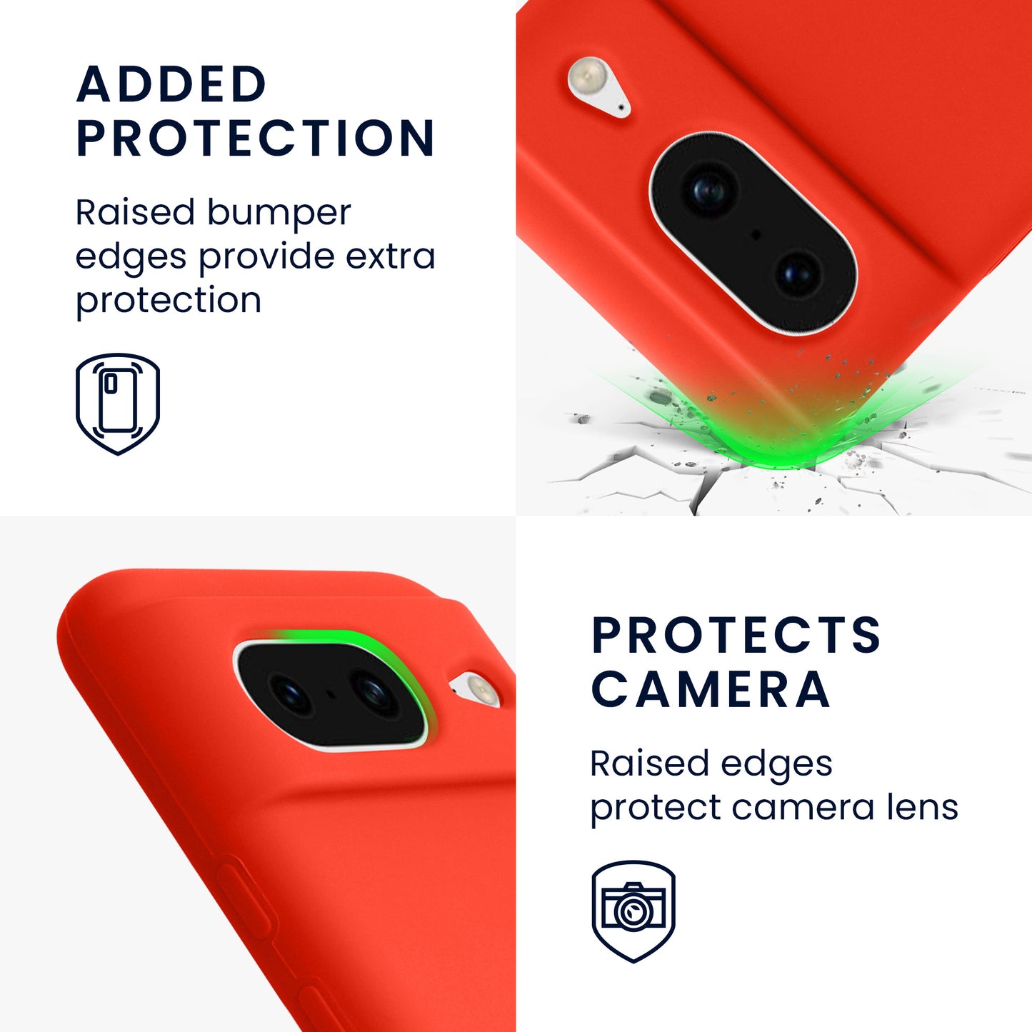kwmobile Handyhülle für Google Pixel 8 Case - kabelloses Laden