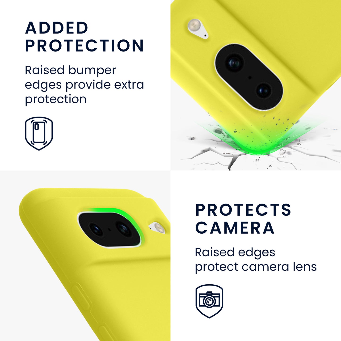 kwmobile Handyhülle für Google Pixel 8 Case - kabelloses Laden