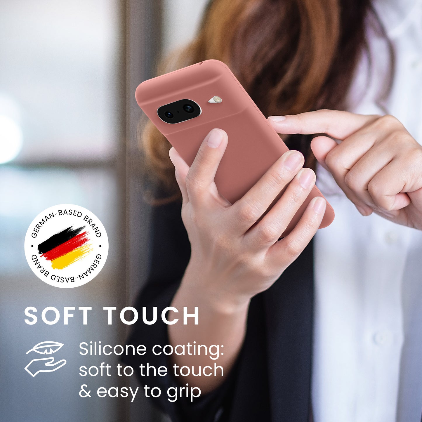 kwmobile Handyhülle für Google Pixel 8 Case - kabelloses Laden
