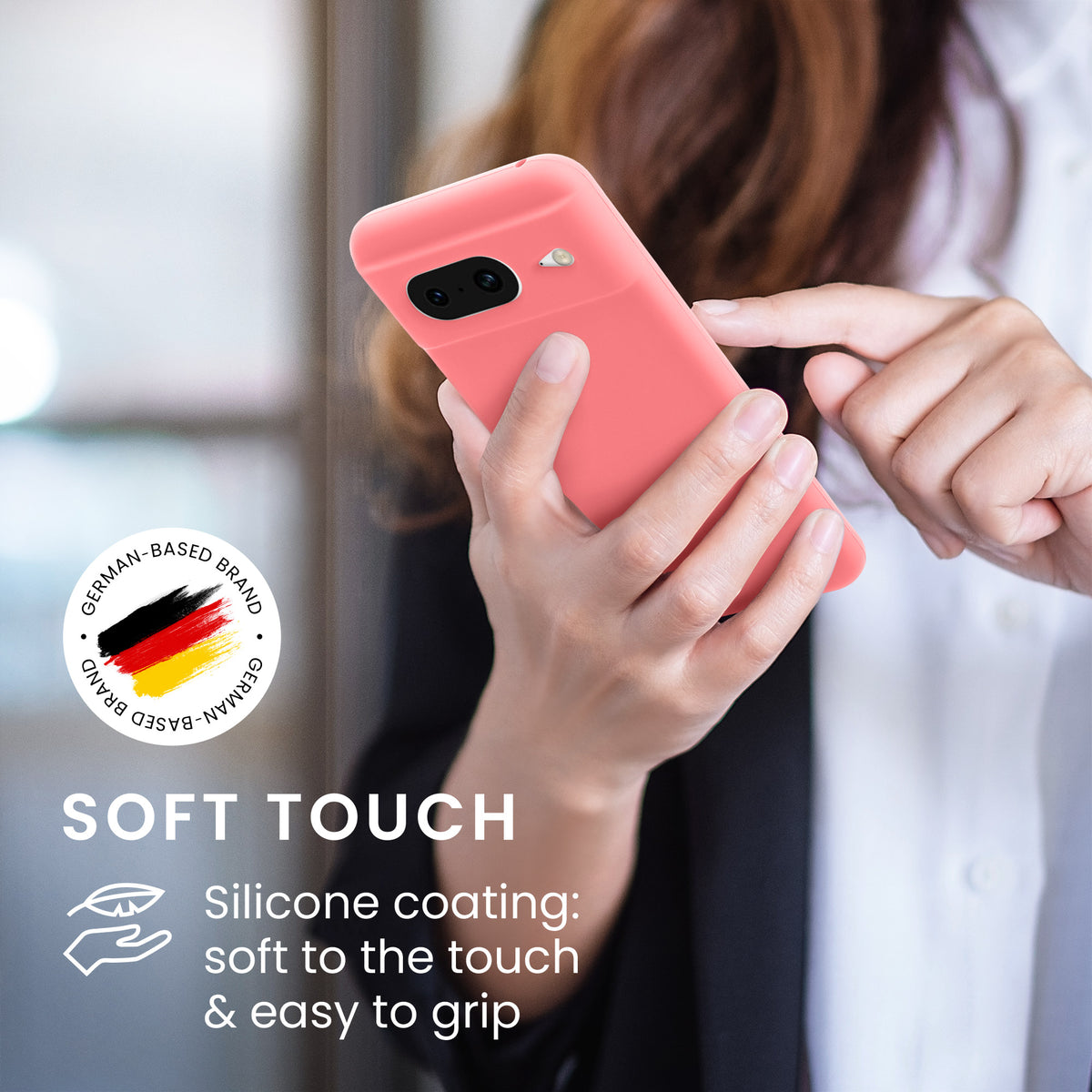 kwmobile Handyhülle für Google Pixel 8 Case - kabelloses Laden