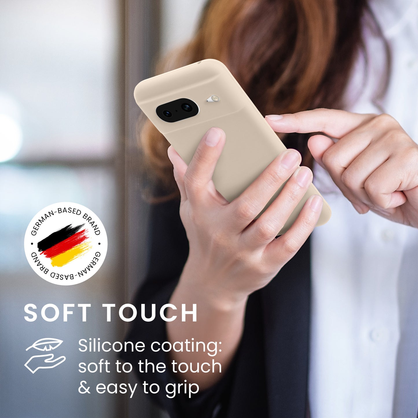 kwmobile Handyhülle für Google Pixel 8 Case - kabelloses Laden