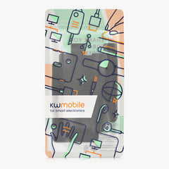 kwmobile 3x Stick-on Kartenhalter für Kreditkarten - Halter - 5,7 x 9,8 cm - für bis zu 4 Karten oder Bargeld - Wallet