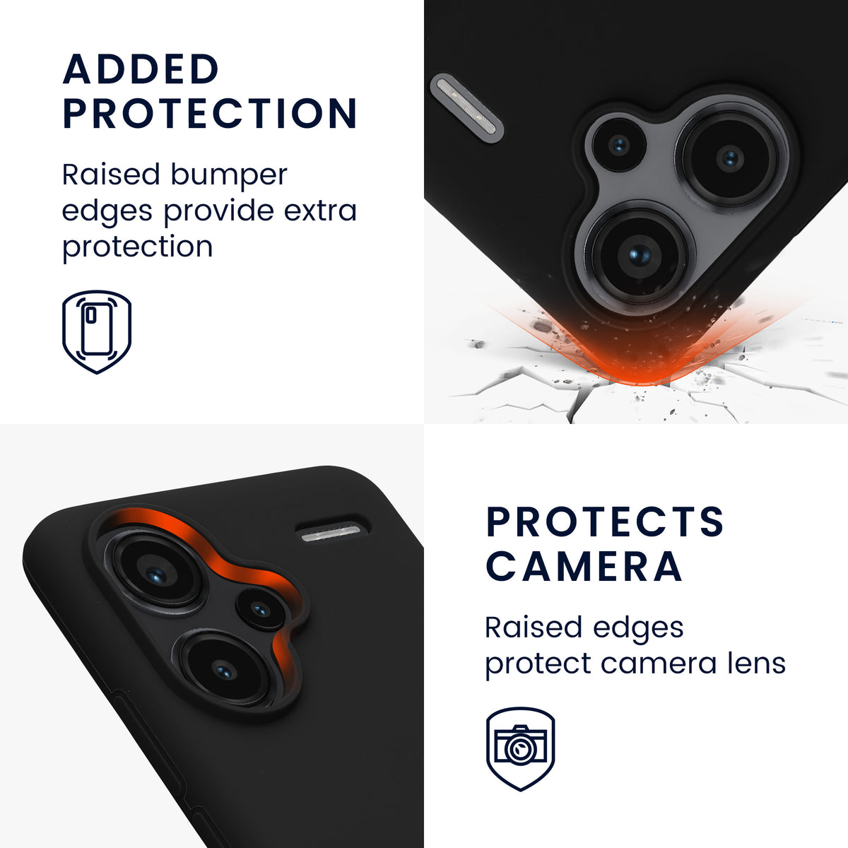Silikon Handyhülle für Xiaomi Redmi Note 13 Pro+ 5G