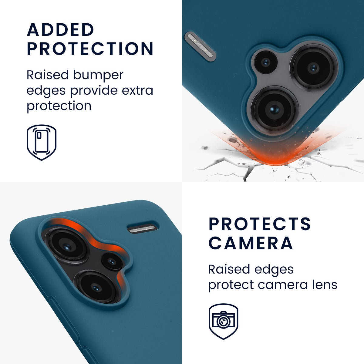 Silikon Handyhülle für Xiaomi Redmi Note 13 Pro+ 5G
