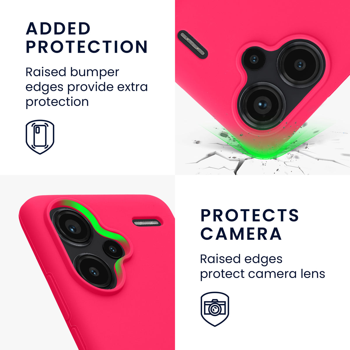 Silikon Handyhülle für Xiaomi Redmi Note 13 Pro+ 5G