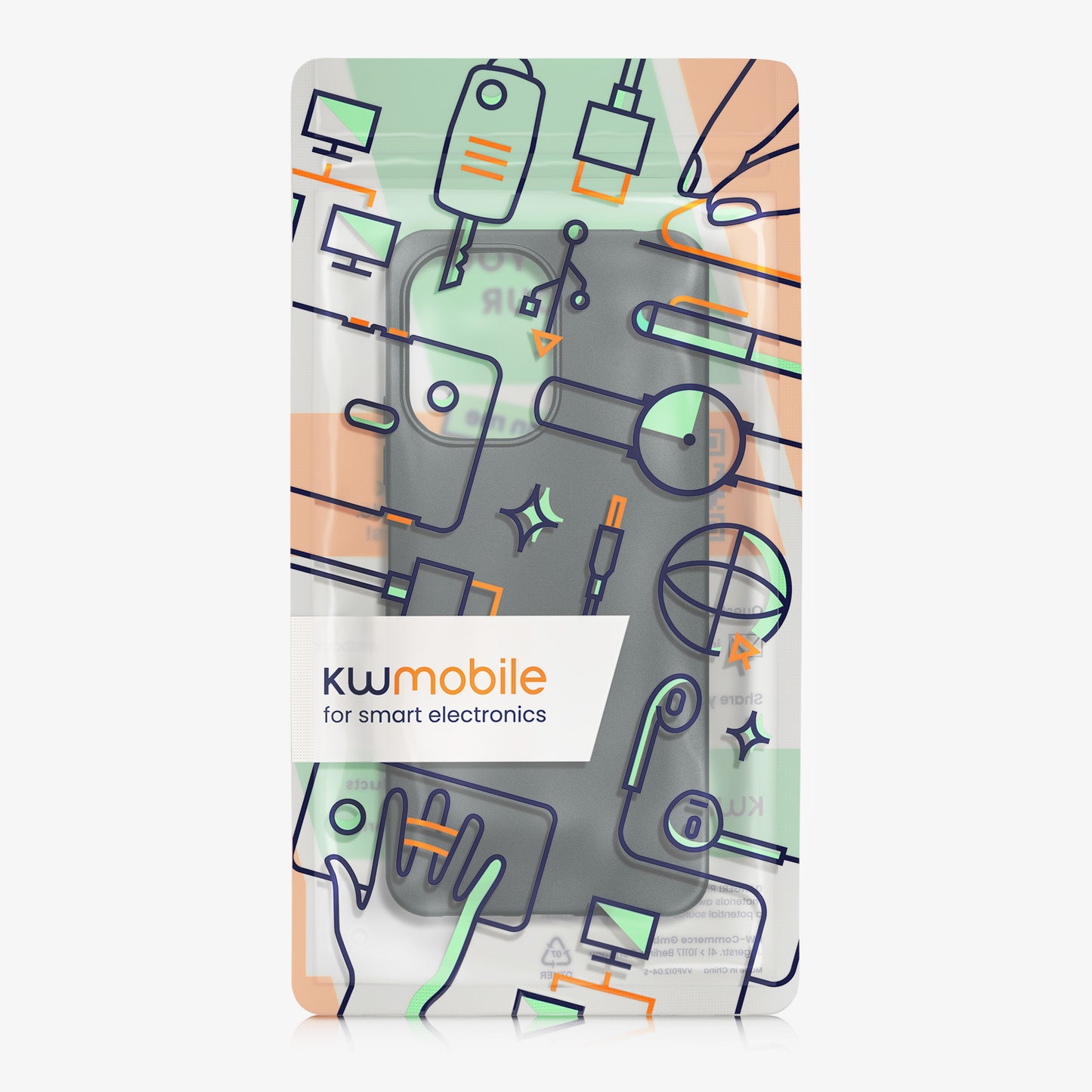 kwmobile Handyhülle für Xiaomi Poco C65 / Redmi 13C Hülle - Silikon Case metallisch schimmernd - Schutzhülle Cover