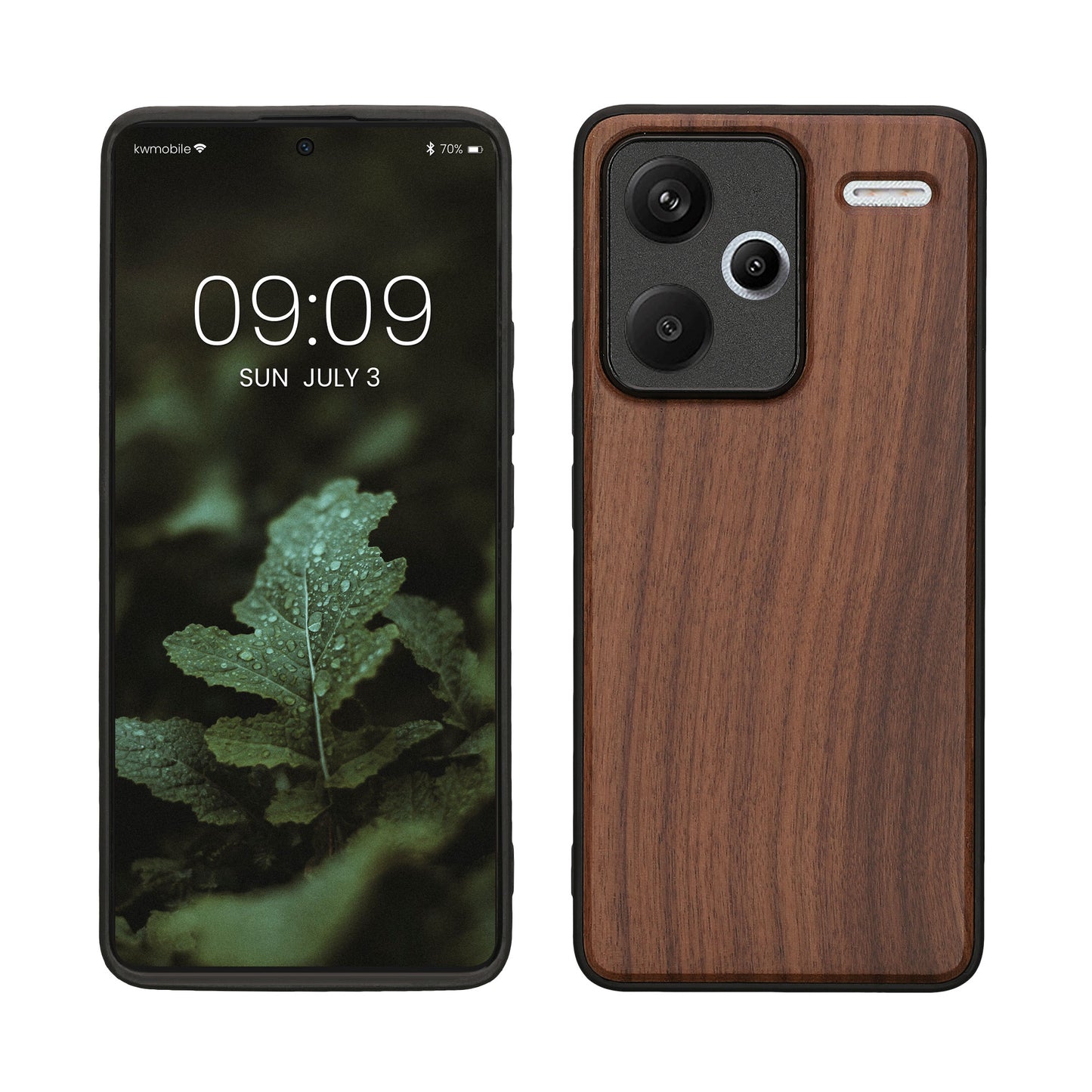 Holzhülle mit TPU Bumper für Xiaomi Redmi Note 13 Pro+ 5G / Redmi Note 13 Pro Plus 5G