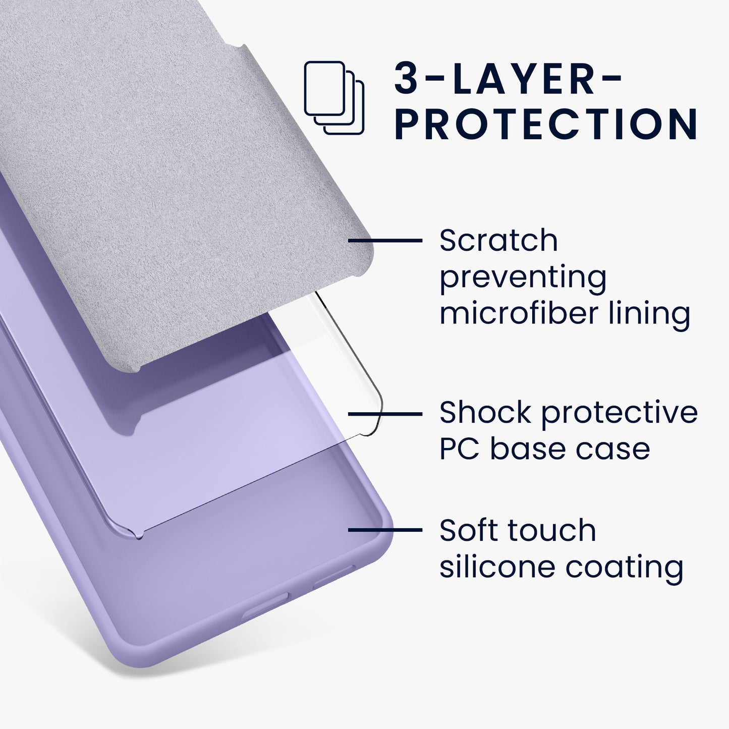 kwmobile Handyhülle für Google Pixel 8a Case - kabelloses Laden