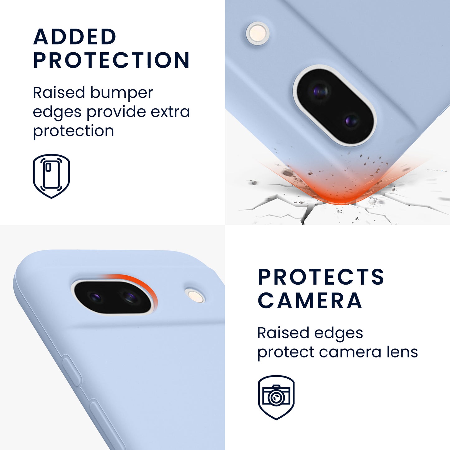 kwmobile Handyhülle für Google Pixel 8a Case - kabelloses Laden