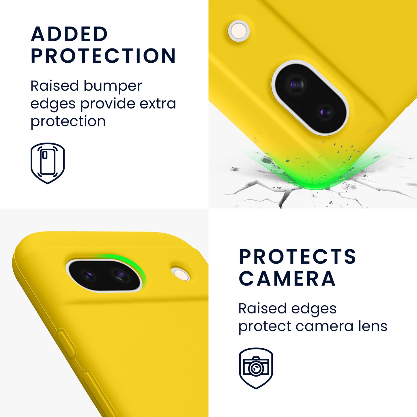 kwmobile Handyhülle für Google Pixel 8a Case - kabelloses Laden