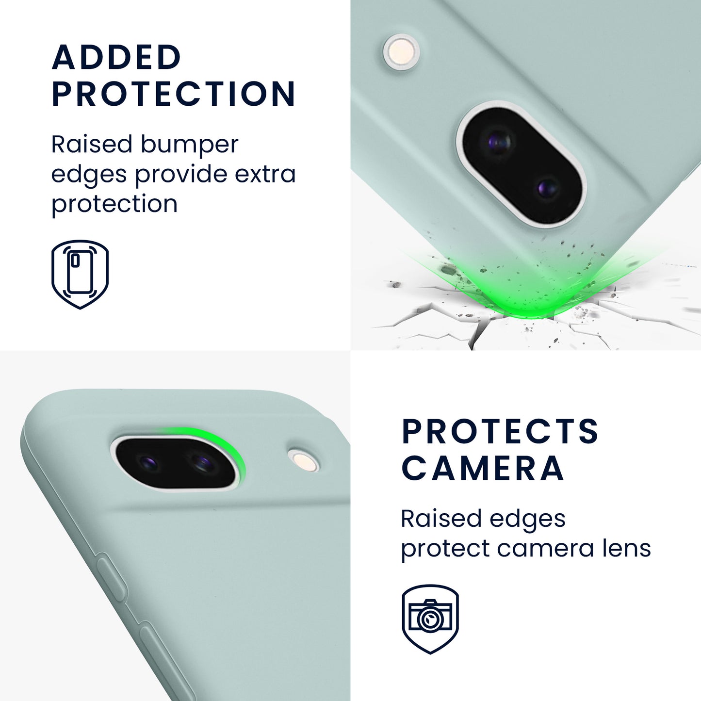 kwmobile Handyhülle für Google Pixel 8a Case - kabelloses Laden