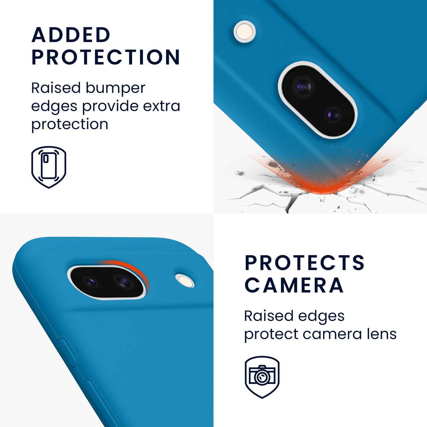 kwmobile Handyhülle für Google Pixel 8a Case - kabelloses Laden