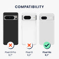 kwmobile Handyhülle für Google Pixel 8a Case - kabelloses Laden