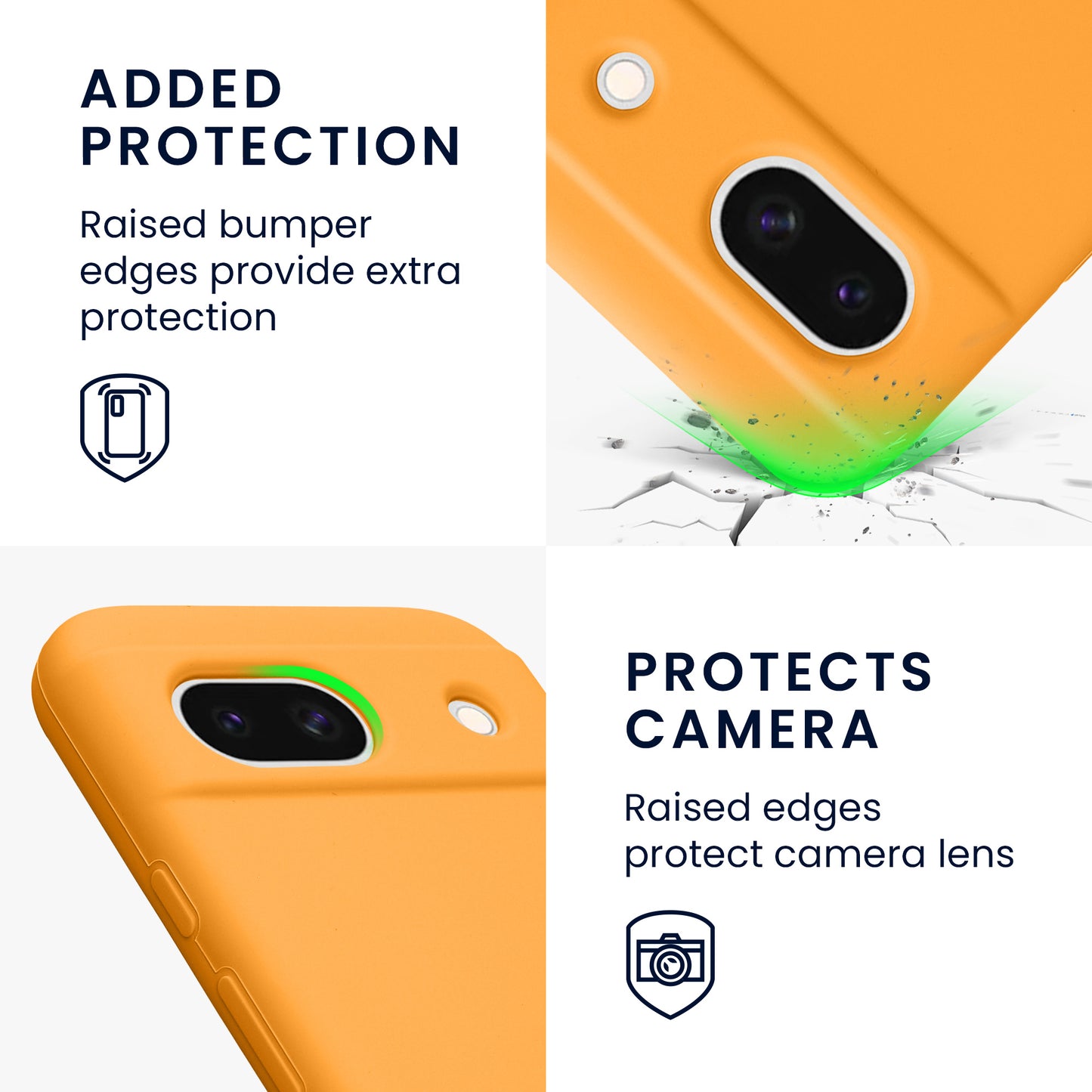 kwmobile Handyhülle für Google Pixel 8a Case - kabelloses Laden