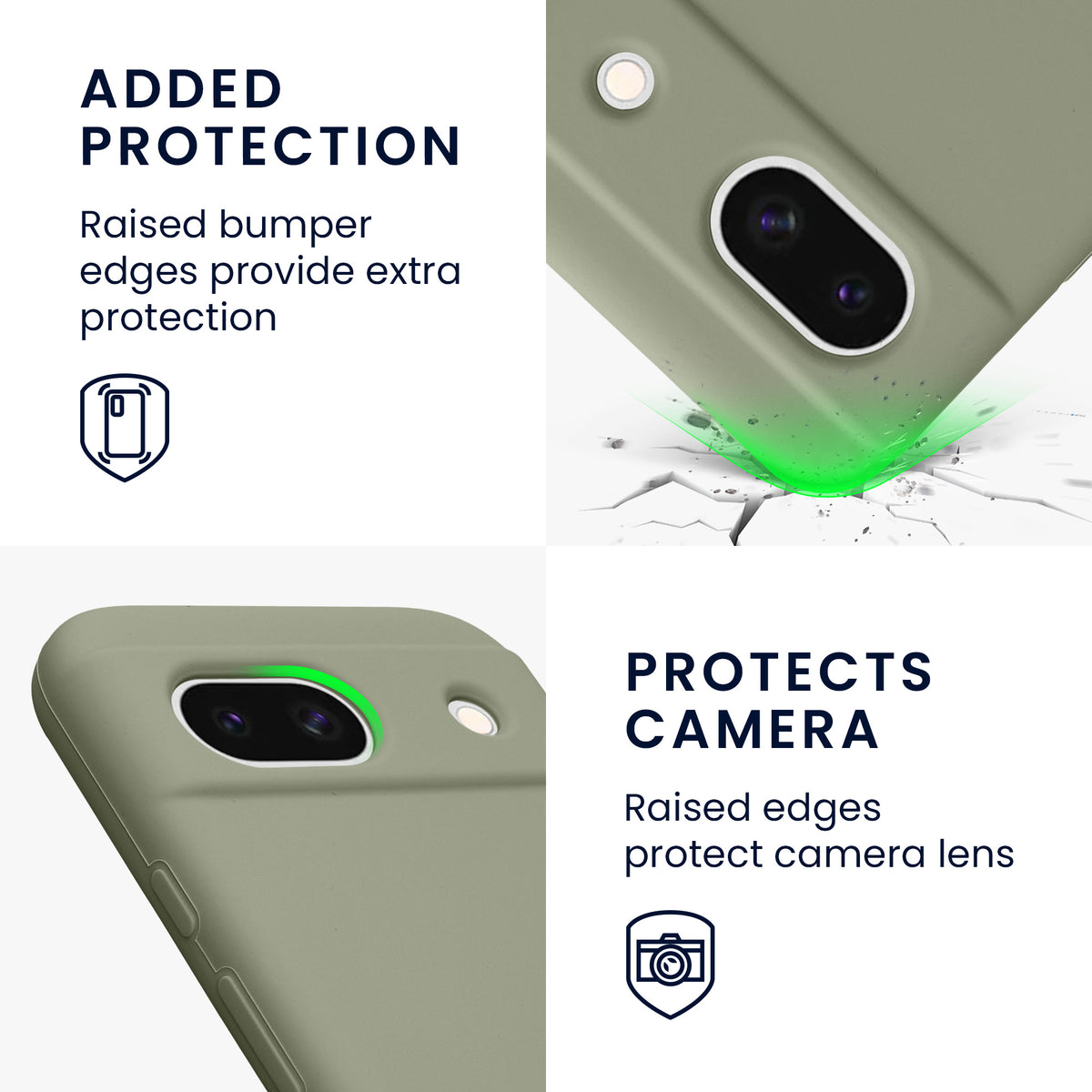 kwmobile Handyhülle für Google Pixel 8a Case - kabelloses Laden