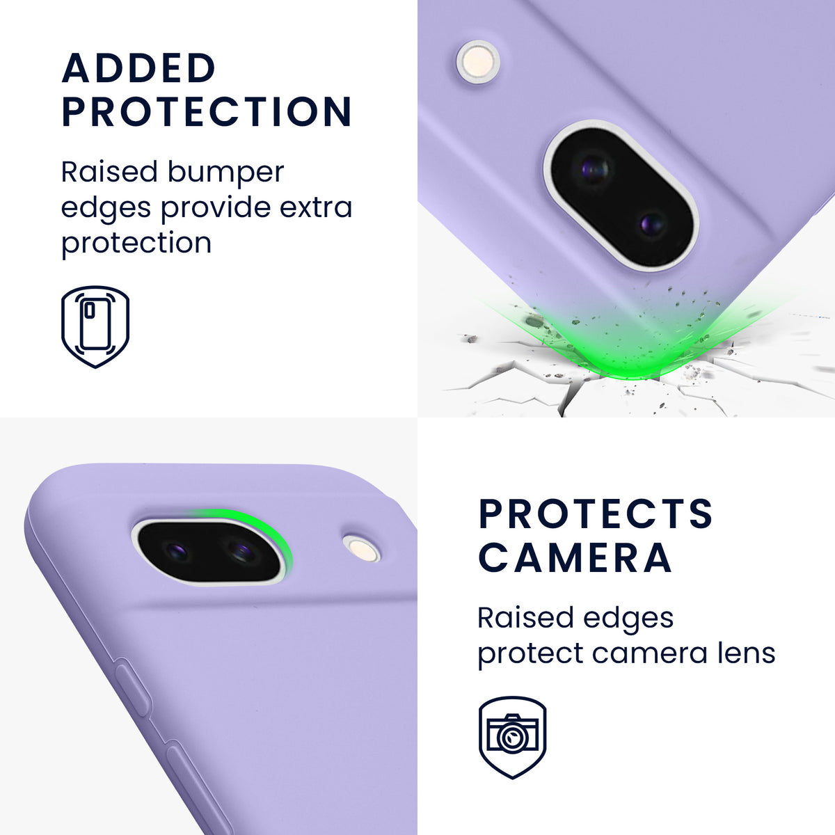 kwmobile Handyhülle für Google Pixel 8a Case - kabelloses Laden