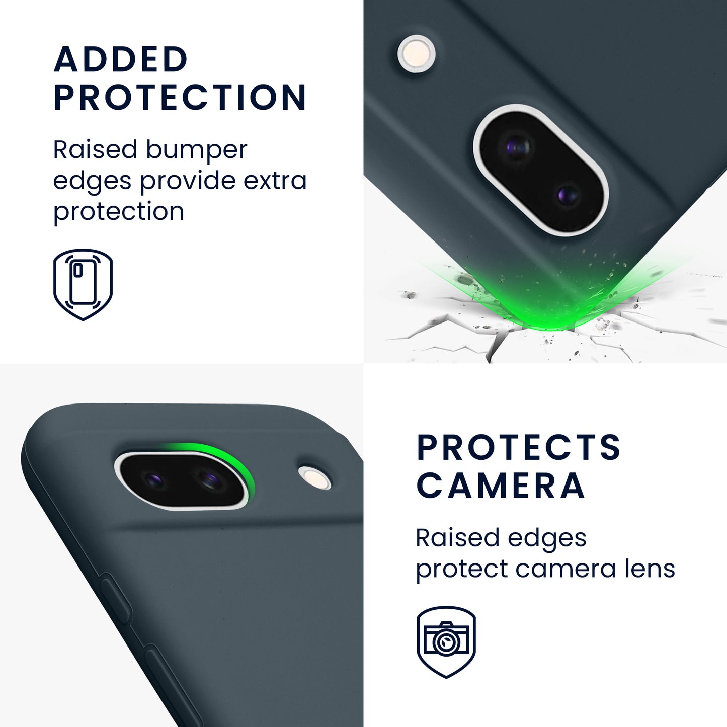 kwmobile Handyhülle für Google Pixel 8a Case - kabelloses Laden