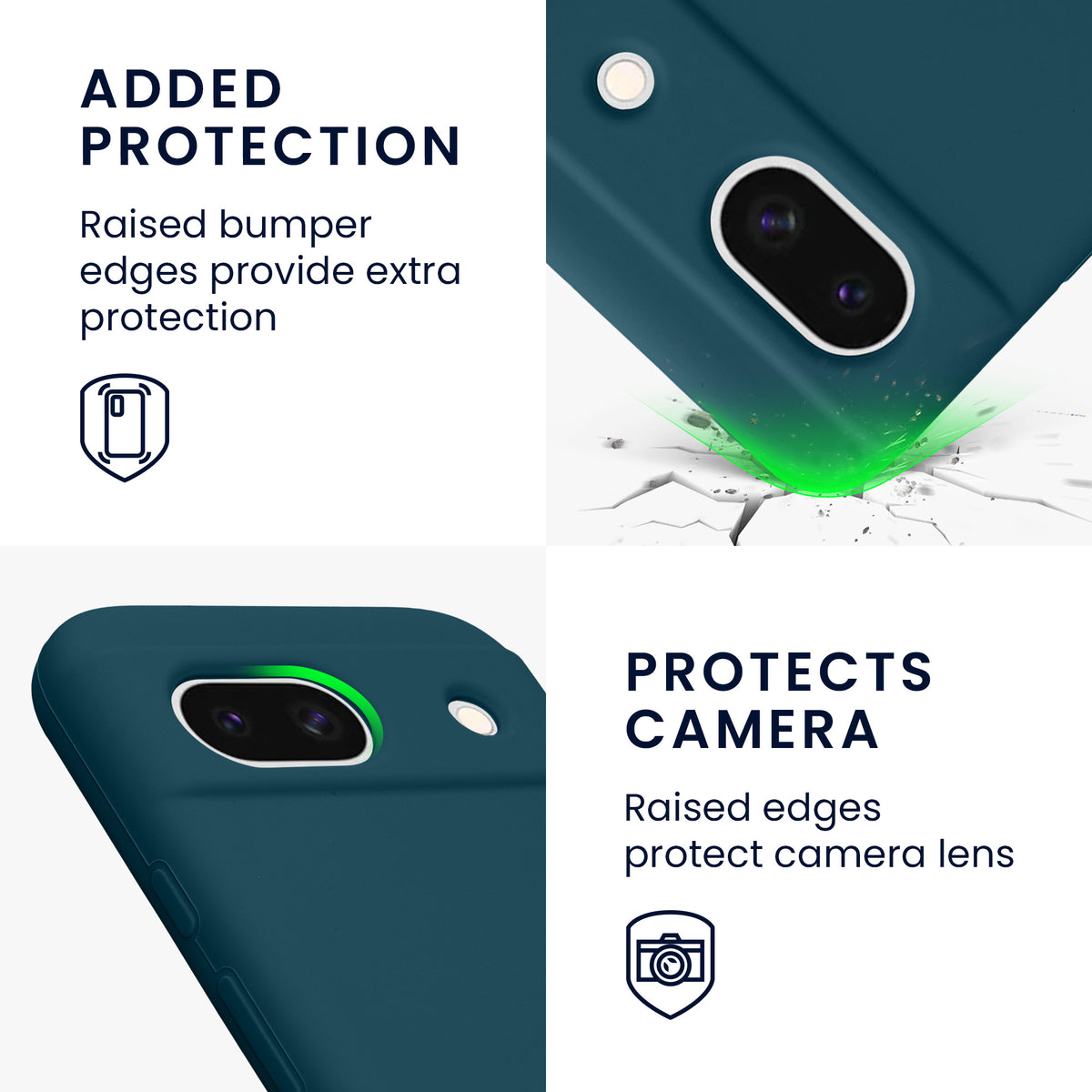 kwmobile Handyhülle für Google Pixel 8a Case - kabelloses Laden