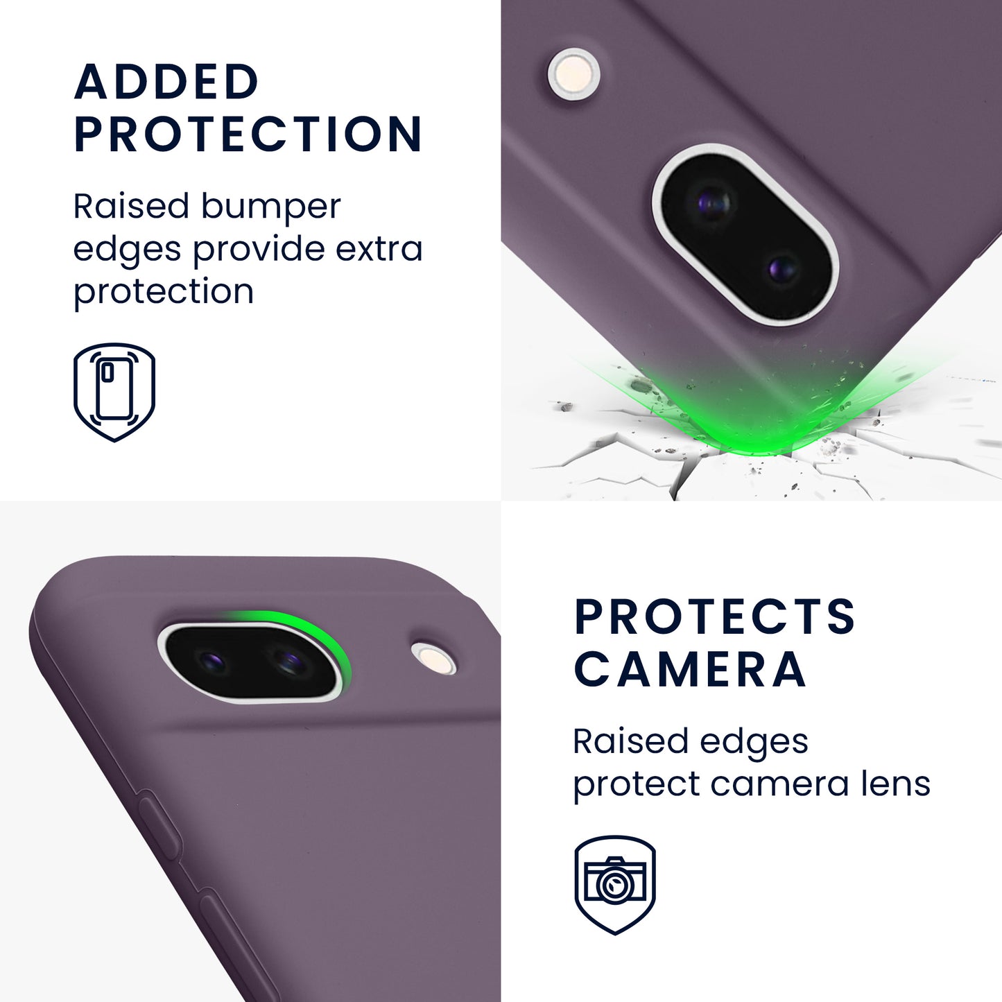 kwmobile Handyhülle für Google Pixel 8a Case - kabelloses Laden