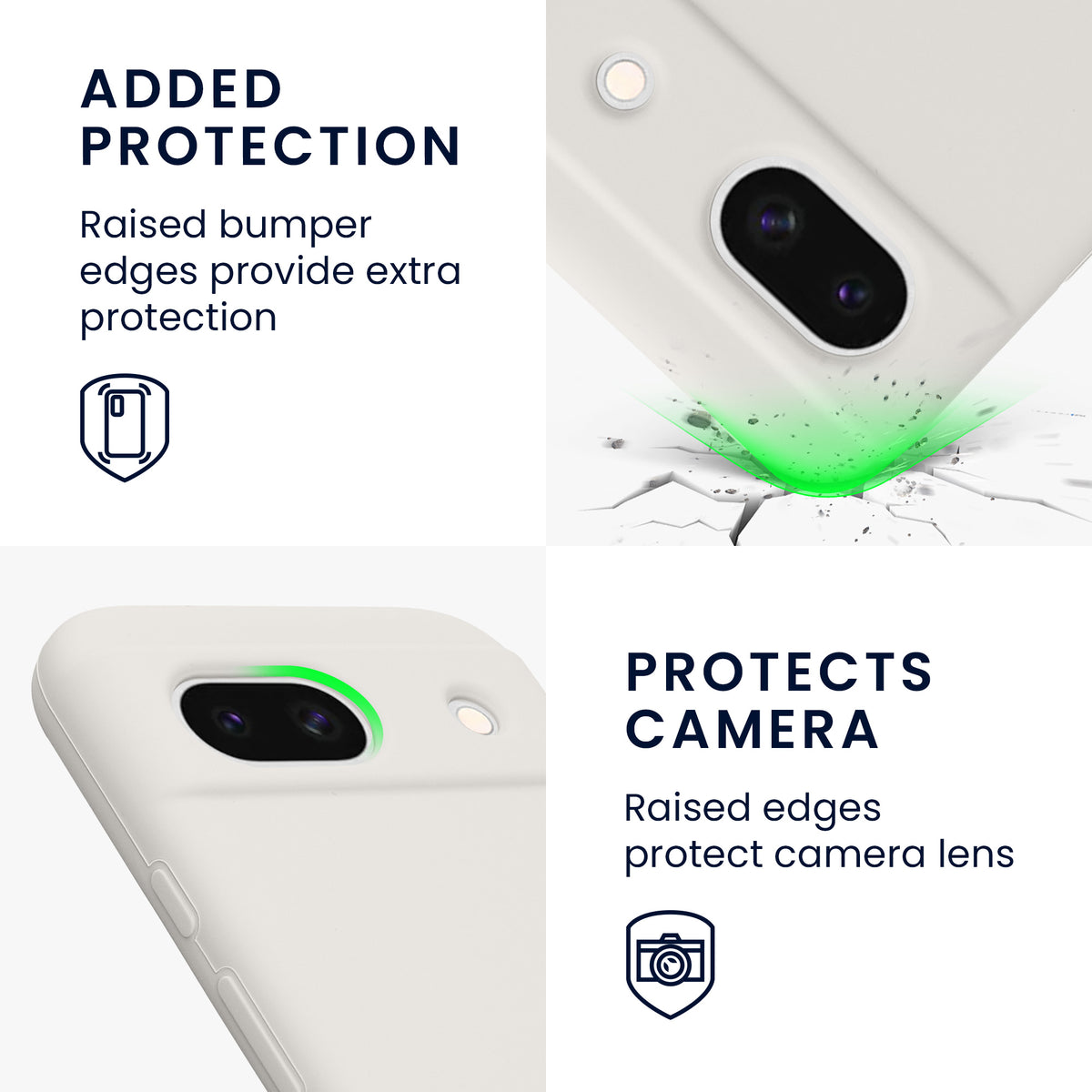 kwmobile Handyhülle für Google Pixel 8a Case - kabelloses Laden