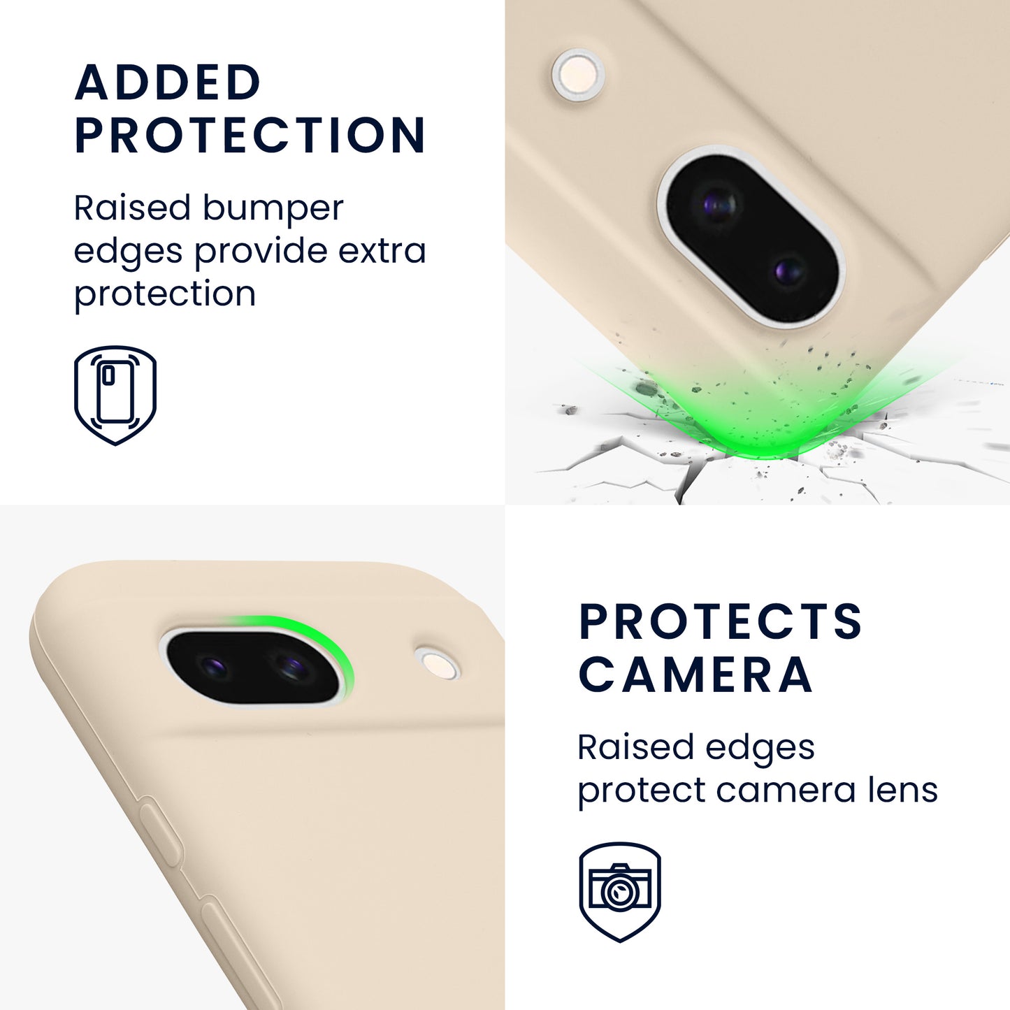 kwmobile Handyhülle für Google Pixel 8a Case - kabelloses Laden