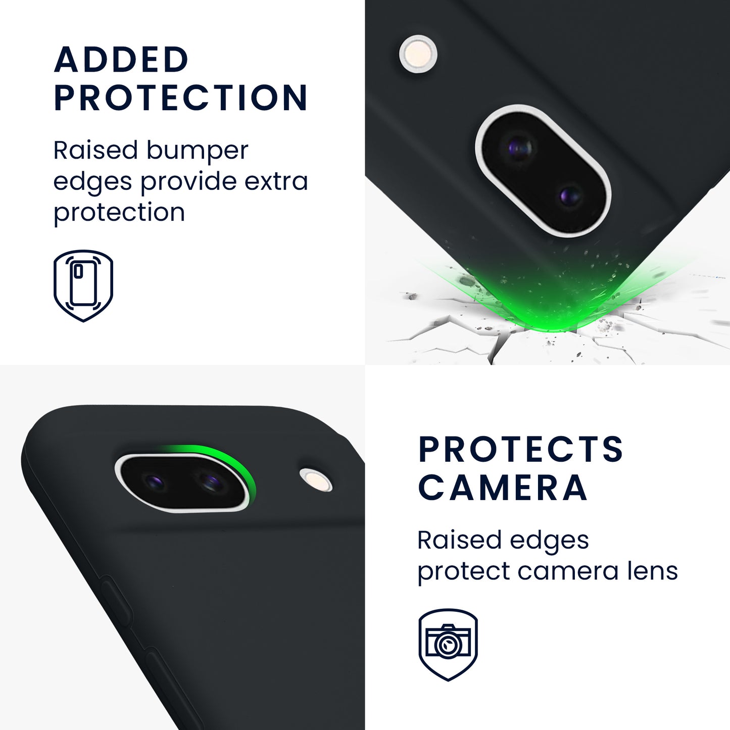 kwmobile Handyhülle für Google Pixel 8a Case - kabelloses Laden