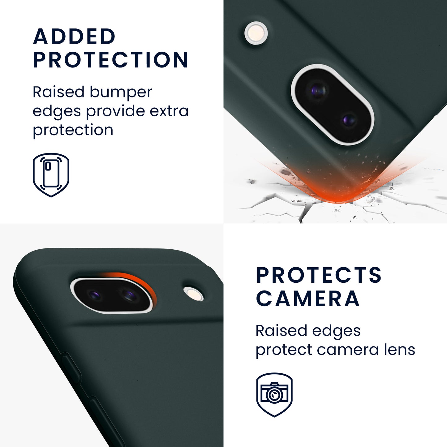 kwmobile Handyhülle für Google Pixel 8a Case - kabelloses Laden