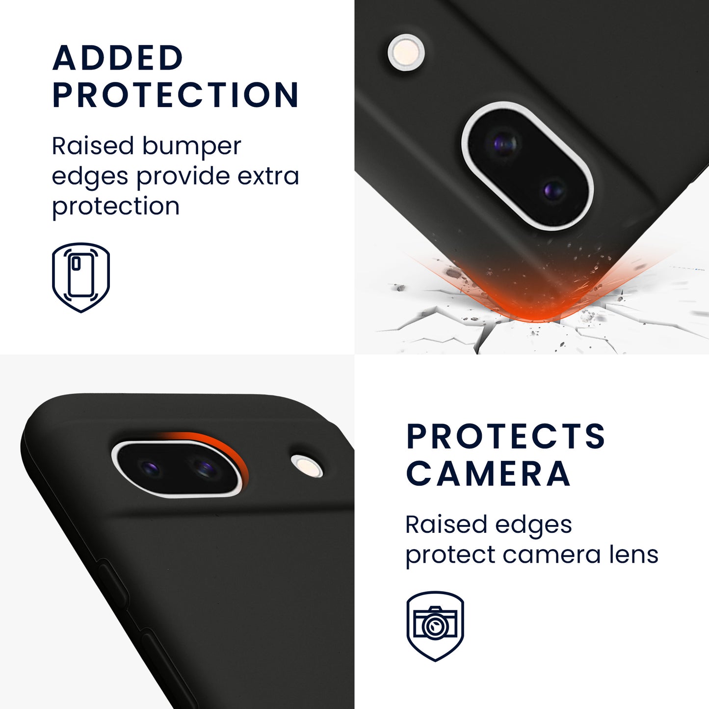 kwmobile Handyhülle für Google Pixel 8a Case - kabelloses Laden