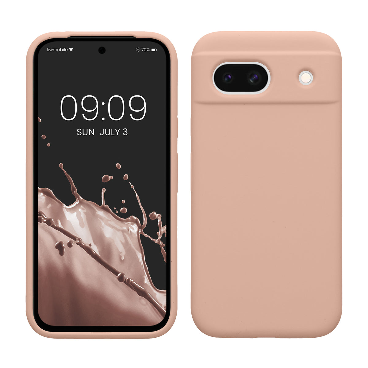 kwmobile Handyhülle für Google Pixel 8a Case - kabelloses Laden