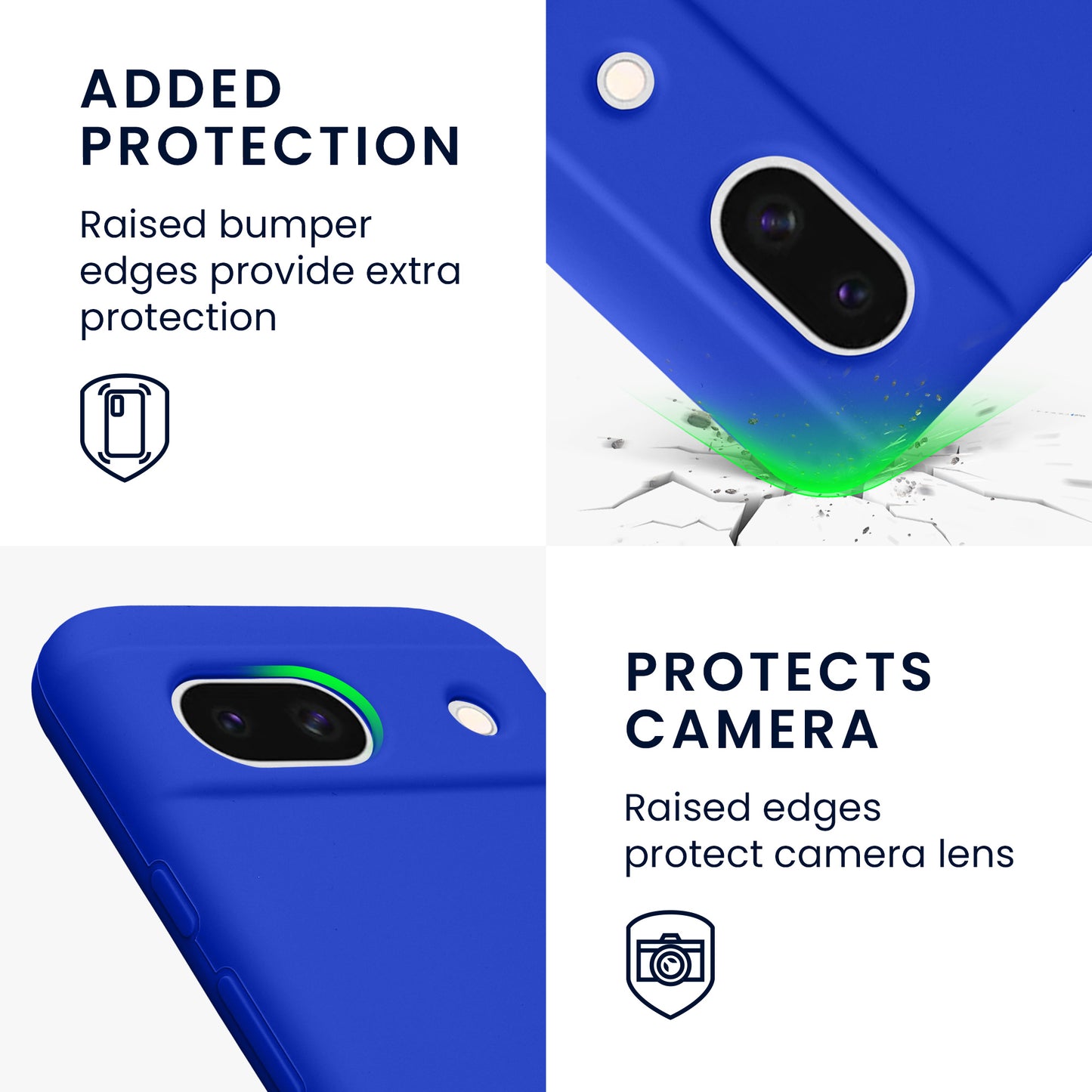 kwmobile Handyhülle für Google Pixel 8a Case - kabelloses Laden