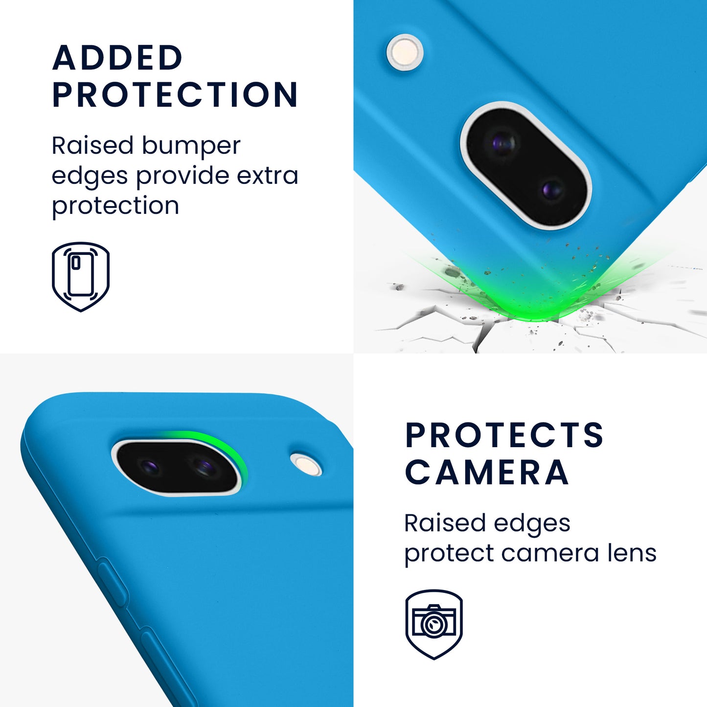 kwmobile Handyhülle für Google Pixel 8a Case - kabelloses Laden