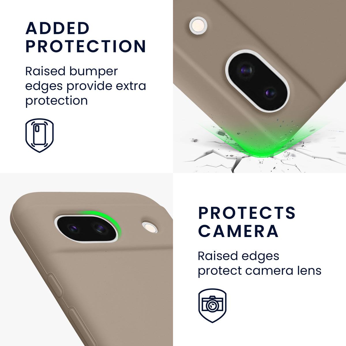 kwmobile Handyhülle für Google Pixel 8a Case - kabelloses Laden
