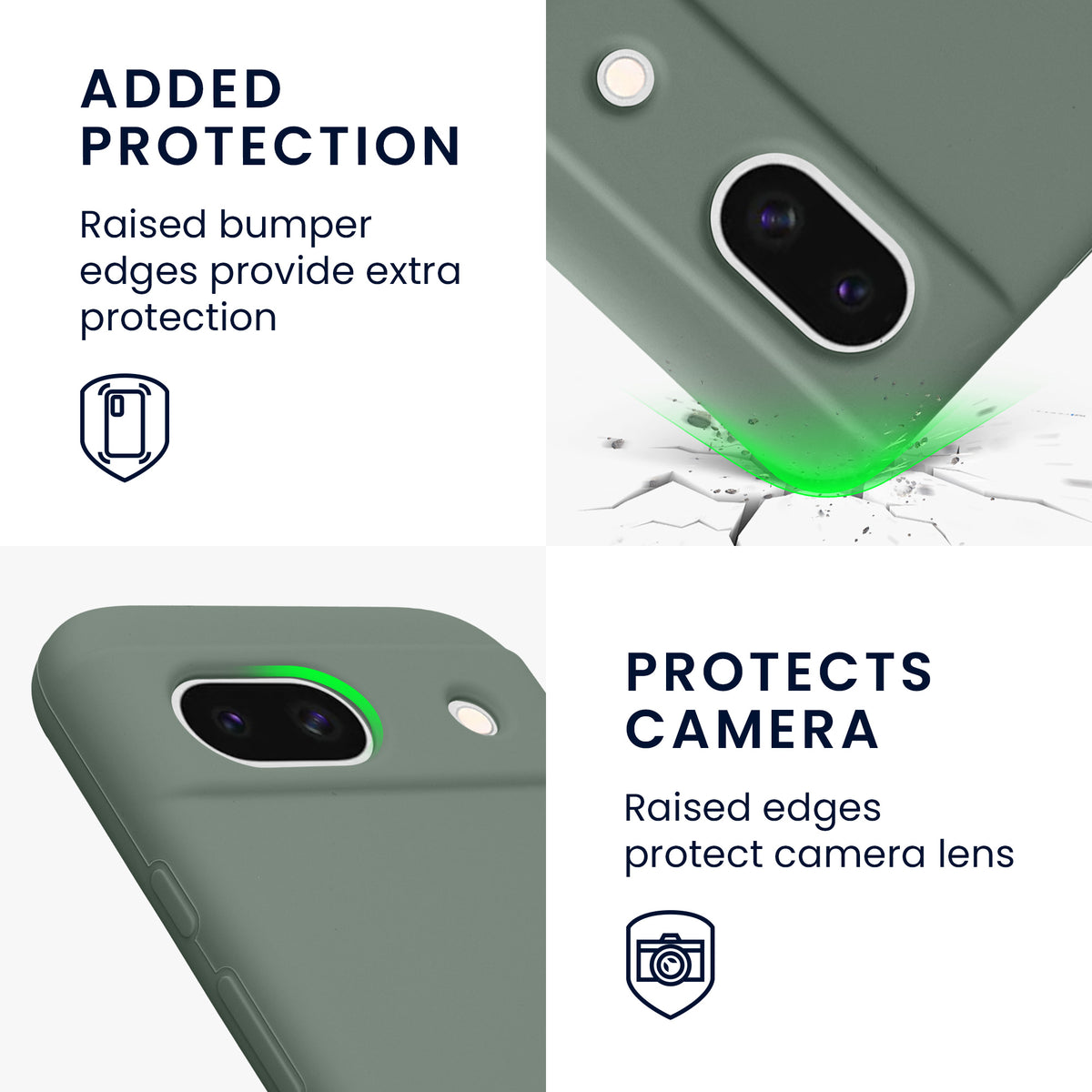 kwmobile Handyhülle für Google Pixel 8a Case - kabelloses Laden