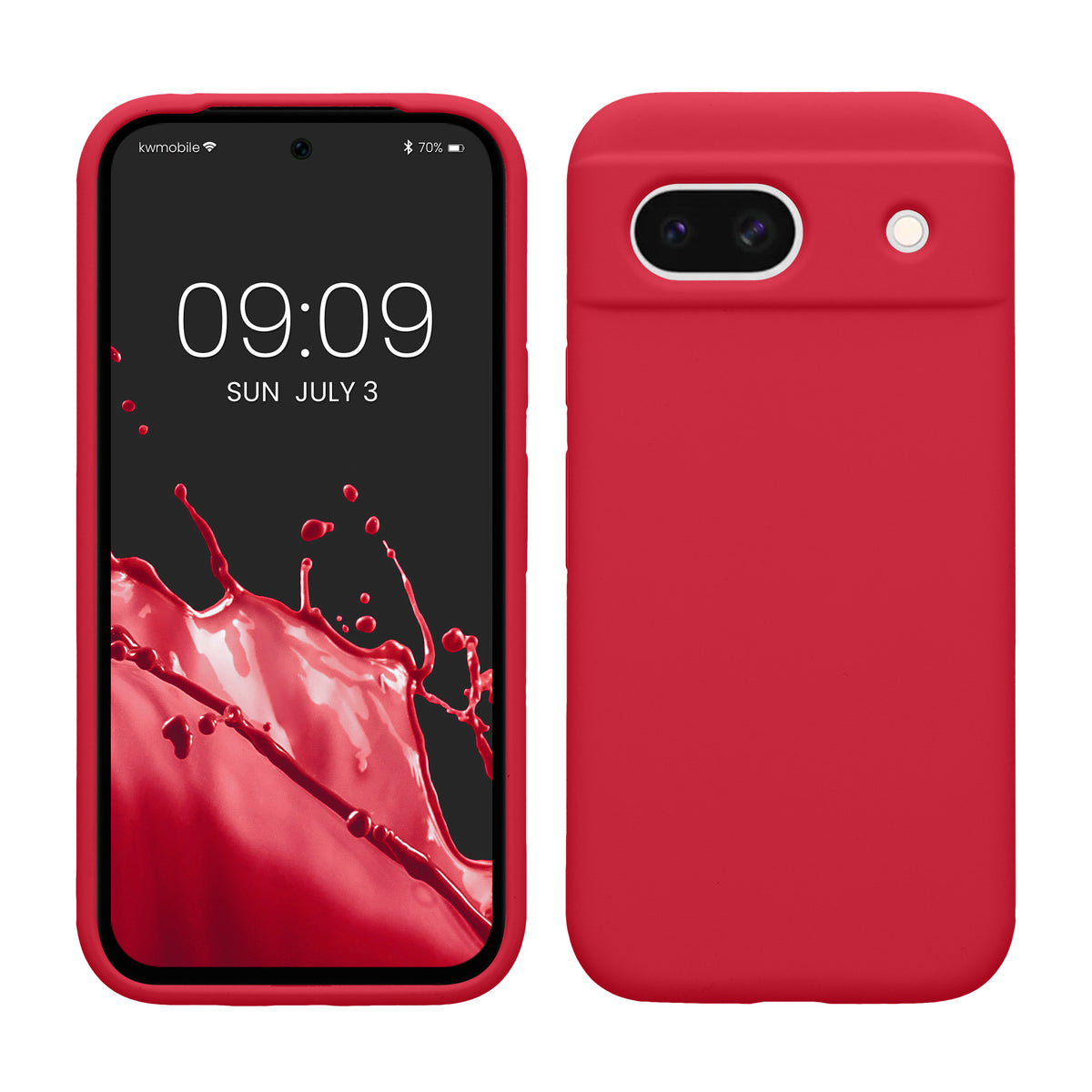 kwmobile Handyhülle für Google Pixel 8a Case - kabelloses Laden