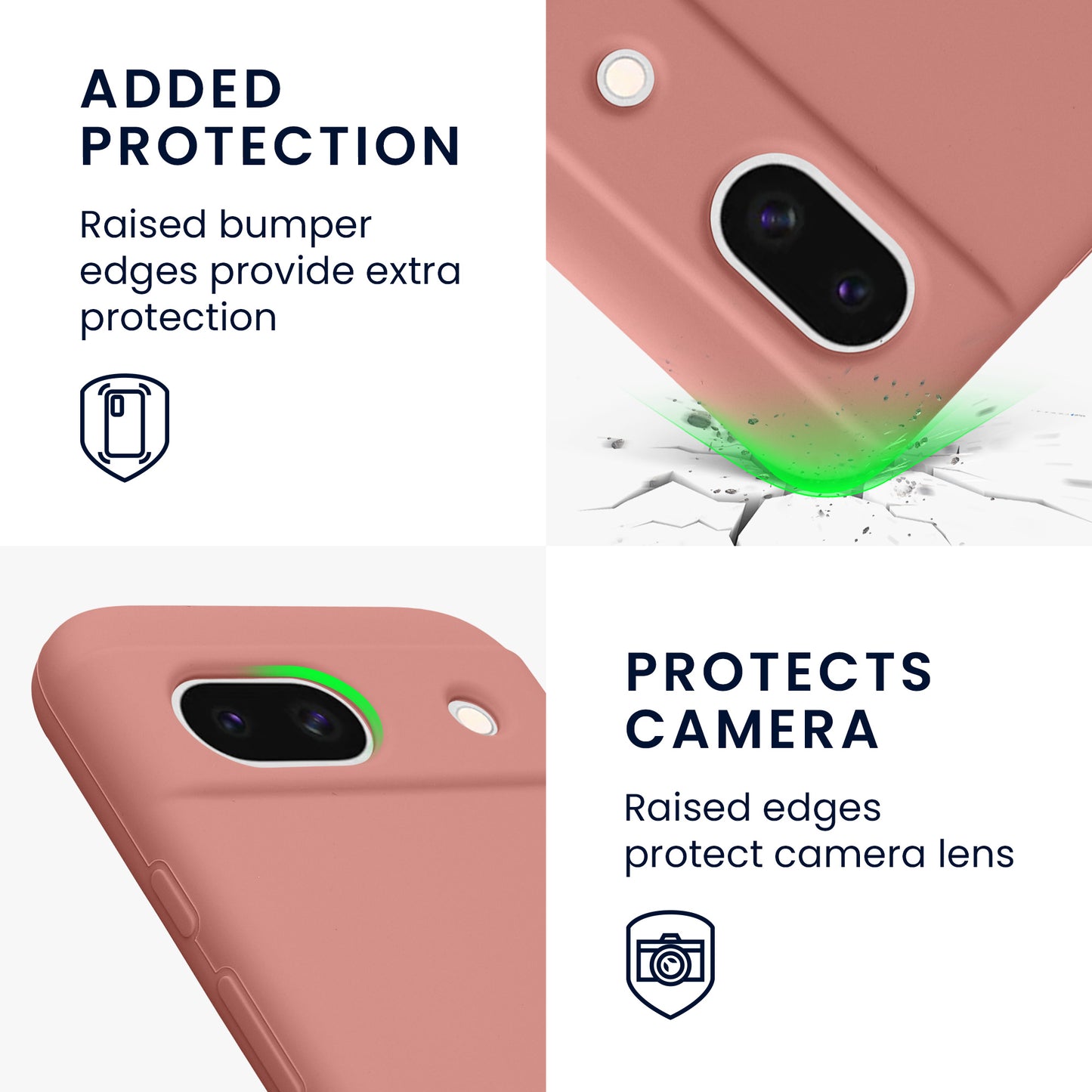 kwmobile Handyhülle für Google Pixel 8a Case - kabelloses Laden