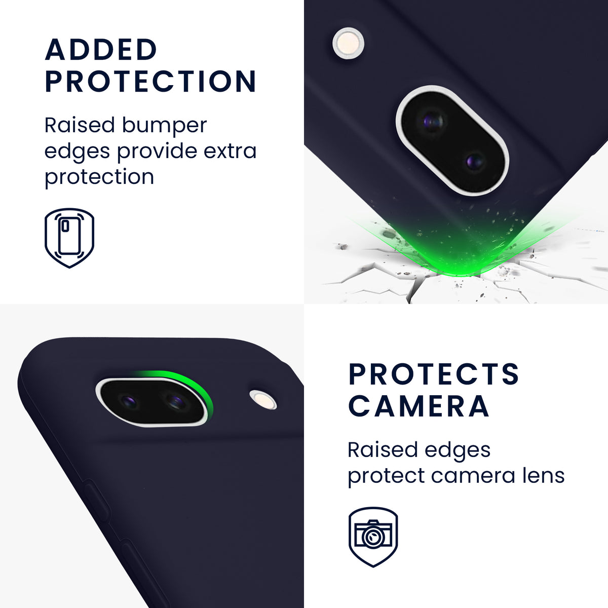 kwmobile Handyhülle für Google Pixel 8a Case - kabelloses Laden
