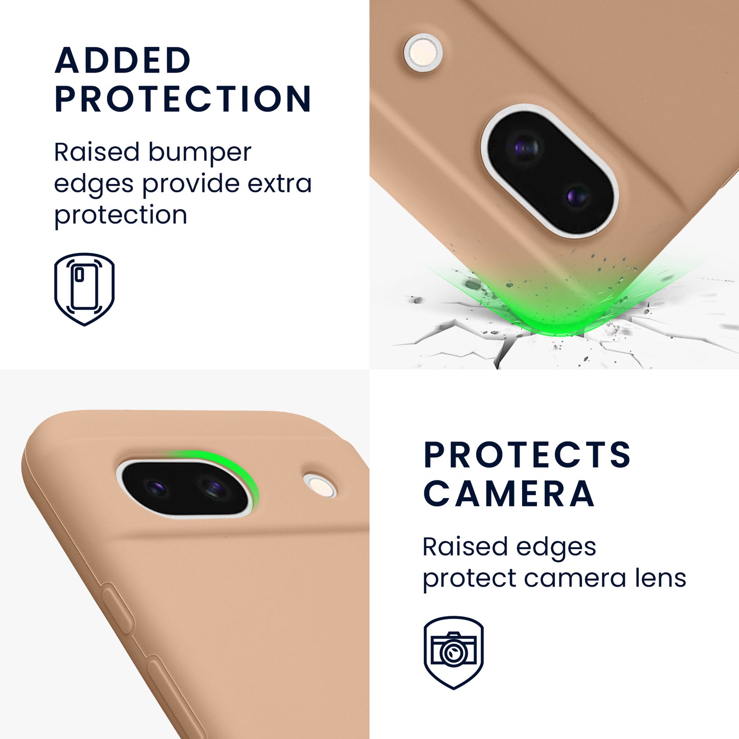 kwmobile Handyhülle für Google Pixel 8a Case - kabelloses Laden