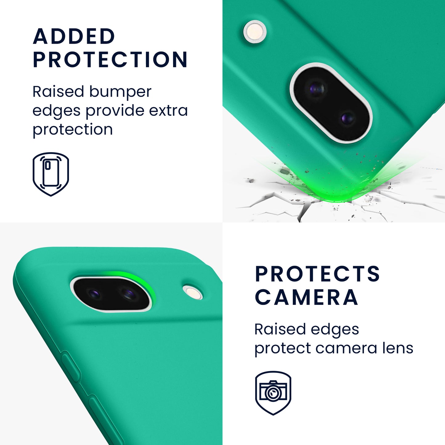 kwmobile Handyhülle für Google Pixel 8a Case - kabelloses Laden