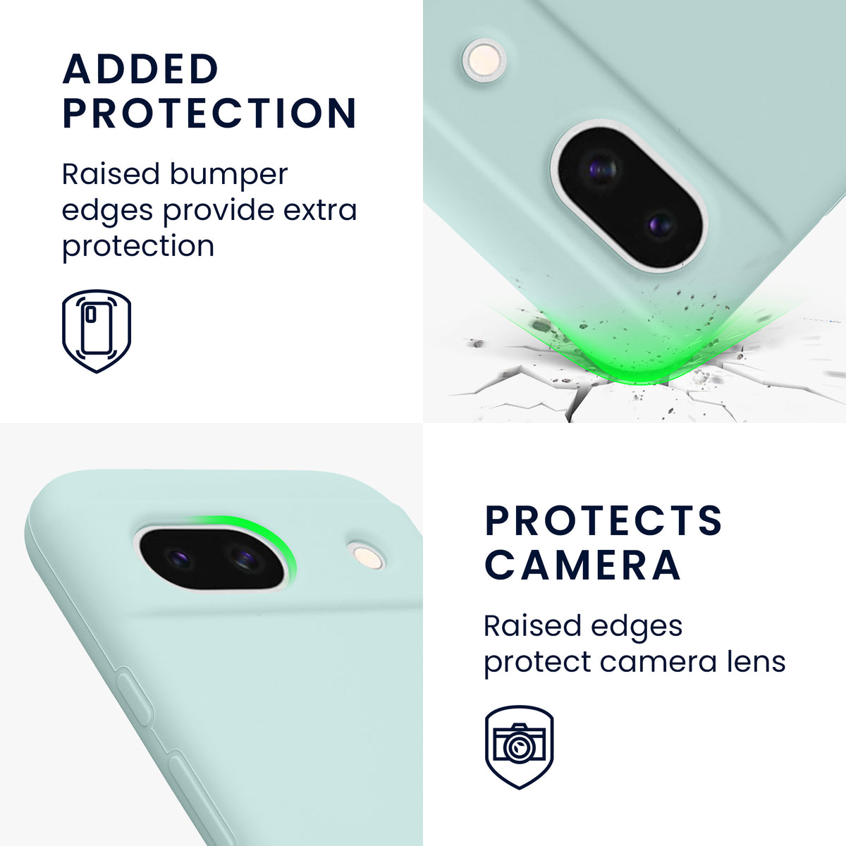 kwmobile Handyhülle für Google Pixel 8a Case - kabelloses Laden