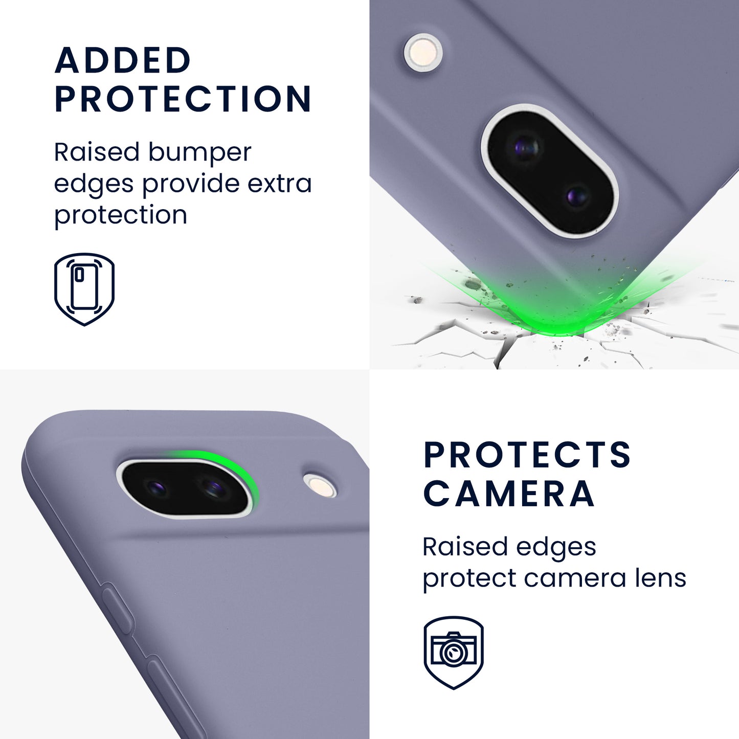 kwmobile Handyhülle für Google Pixel 8a Case - kabelloses Laden
