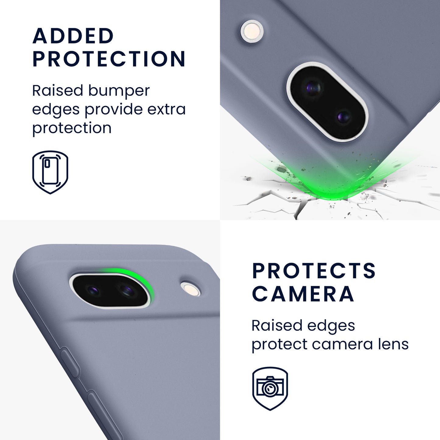 kwmobile Handyhülle für Google Pixel 8a Case - kabelloses Laden