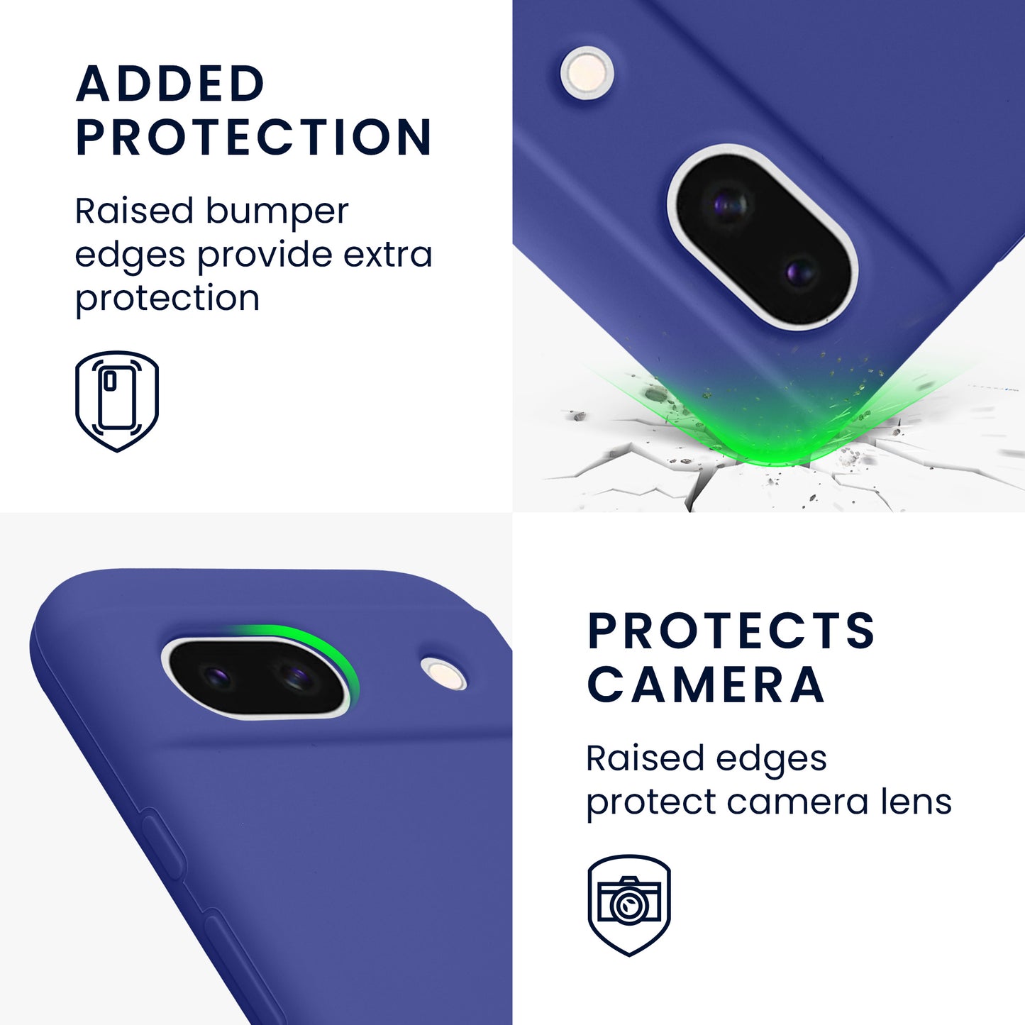 kwmobile Handyhülle für Google Pixel 8a Case - kabelloses Laden