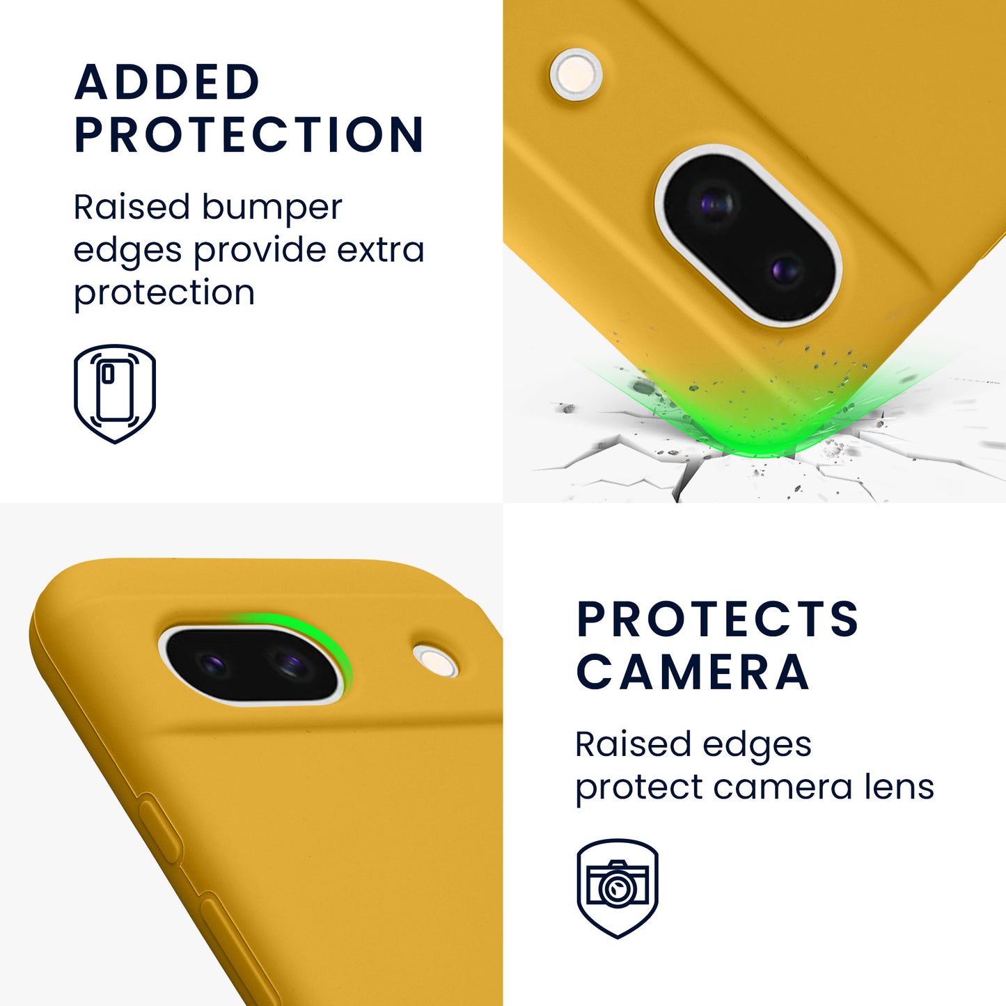 kwmobile Handyhülle für Google Pixel 8a Case - kabelloses Laden